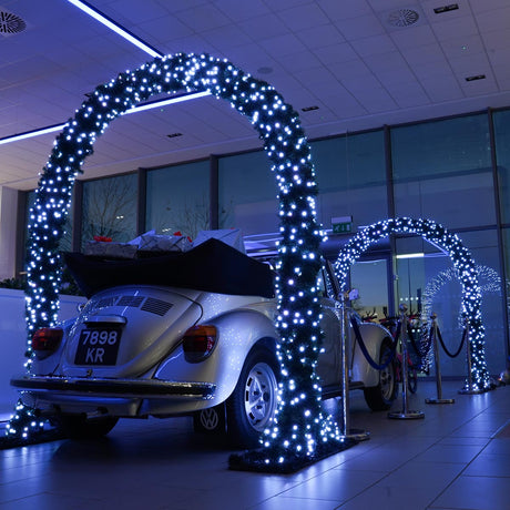 ConnectGo®  2.5m Outdoor Green Commercial Christmas Pre Lit Archway