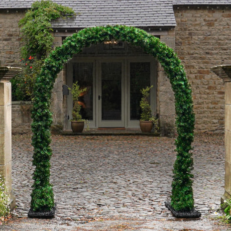 2.5m Outdoor Green Commercial Archway Christmas Garland