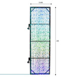 2m Outdoor Commercial Smart App Controlled Rectangle Lamp Post Motif, TwinklyPro® LEDs
