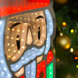 90cm Outdoor Infinity Mirror Christmas Silhouette or Freestanding Nutcracker