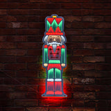 90cm Outdoor Infinity Mirror Christmas Silhouette or Freestanding Nutcracker