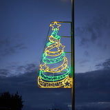 ConnectPro® 2m Tree Outdoor Commercial Christmas Light Lamp Post Motif