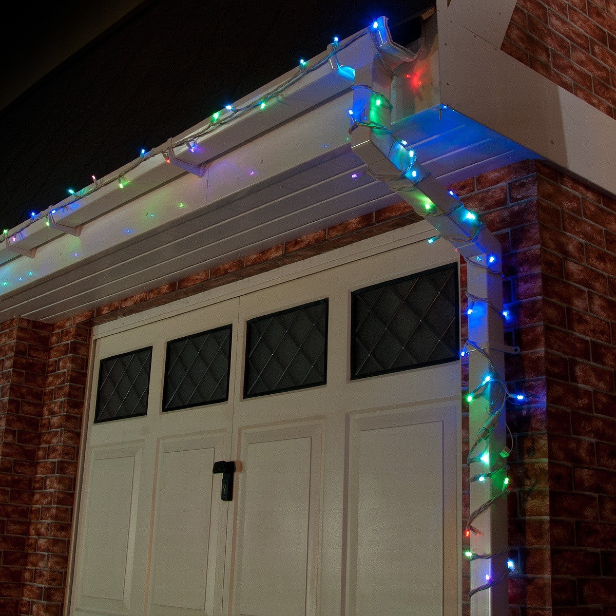Colour Changing LED String Lights, Connectable,White Rubber Cable