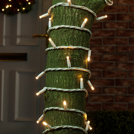 ConnectPro® 3m Outdoor String Lights, Connectable, 24 LEDs, White Rubber Cable