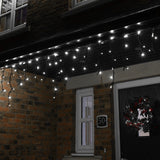 Connectable Icicle Lights on Black Rubber Cable