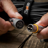 Connectable Festoon Lights with G50 Filament Effect Bulbs on Black Rubber Cable