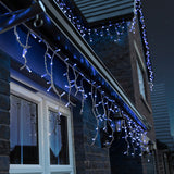 Connectable Icicle Lights on White Rubber Cable