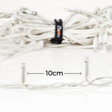 ConnectPro®  Icicle Lights, Flash Bulb LEDs, Connectable, White Rubber Cable