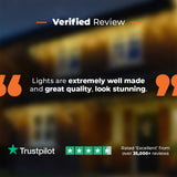 ConnectPro®  Icicle Lights, Flash Bulb LEDs, Connectable, White Rubber Cable
