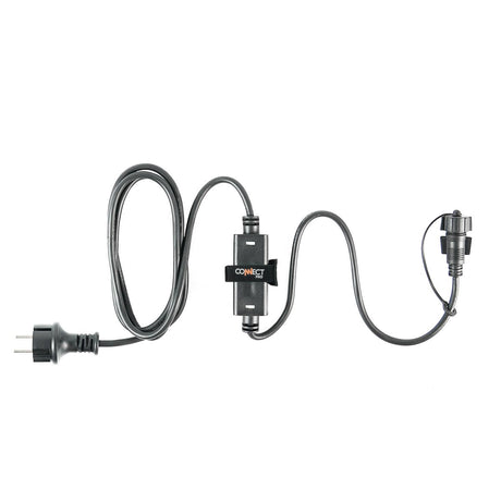 ConnectPro® 2m Starter Cable with EU Plug, Black or White - Powers up to 7600 LEDs