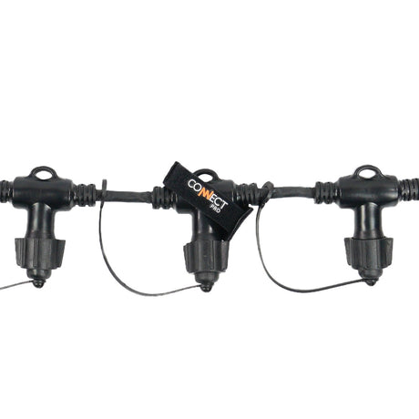 ConnectPro® 9 Port Curtain Connector, Connectable, Black or White
