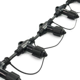ConnectPro® 9 Port Curtain Connector, Connectable, Black or White