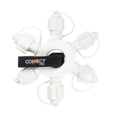ConnectPro® 5 Port Ring Connector, Connectable, Black or White