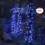 Colour Changing LED String Lights, Connectable,White Rubber Cable