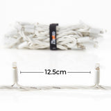 Connectable String Lights on White Rubber Cable
