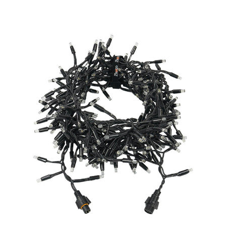 Connectable Cluster Lights on Black Rubber Cable