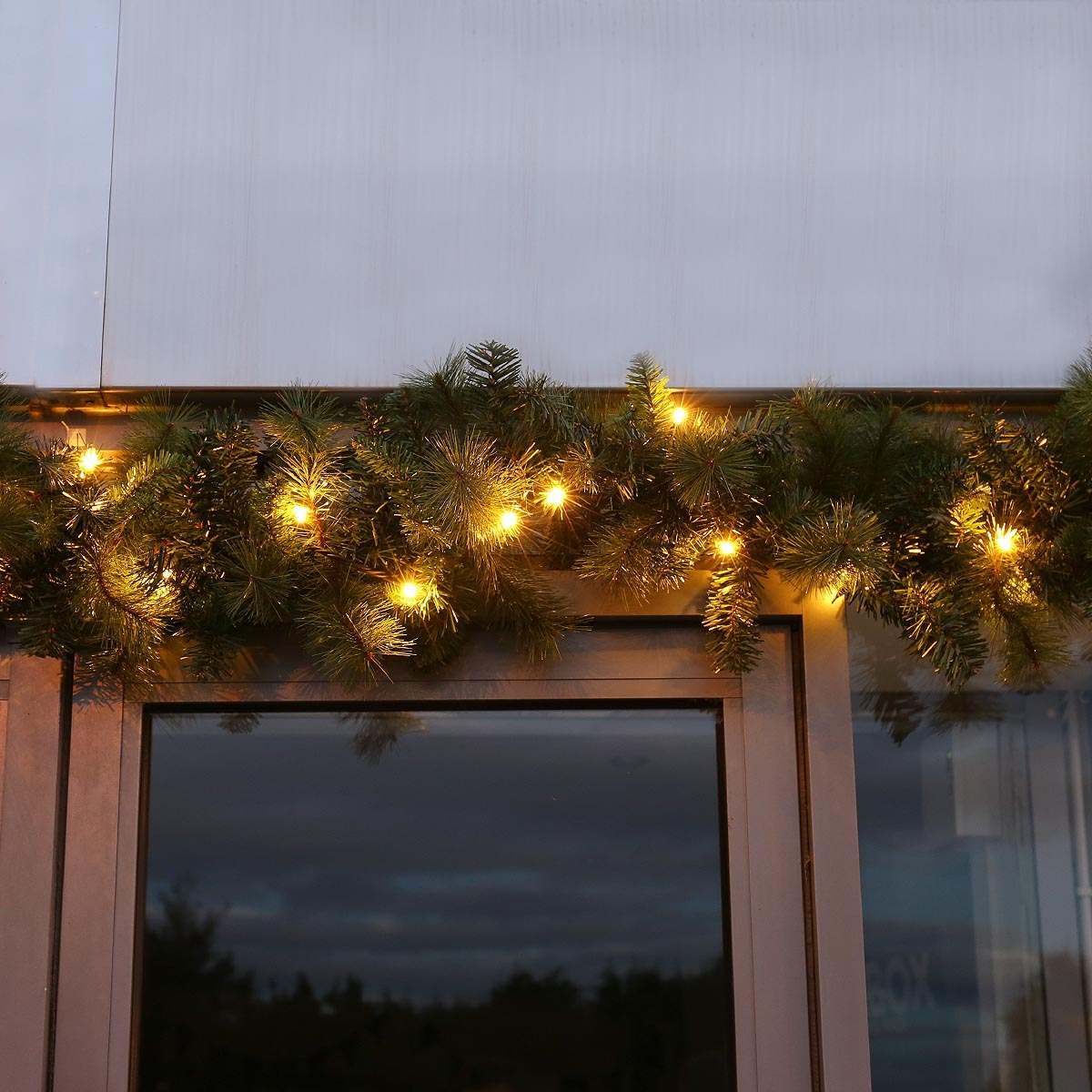 ConnectPro®  Outdoor LED Garland, Connectable, Black Rubber Cable