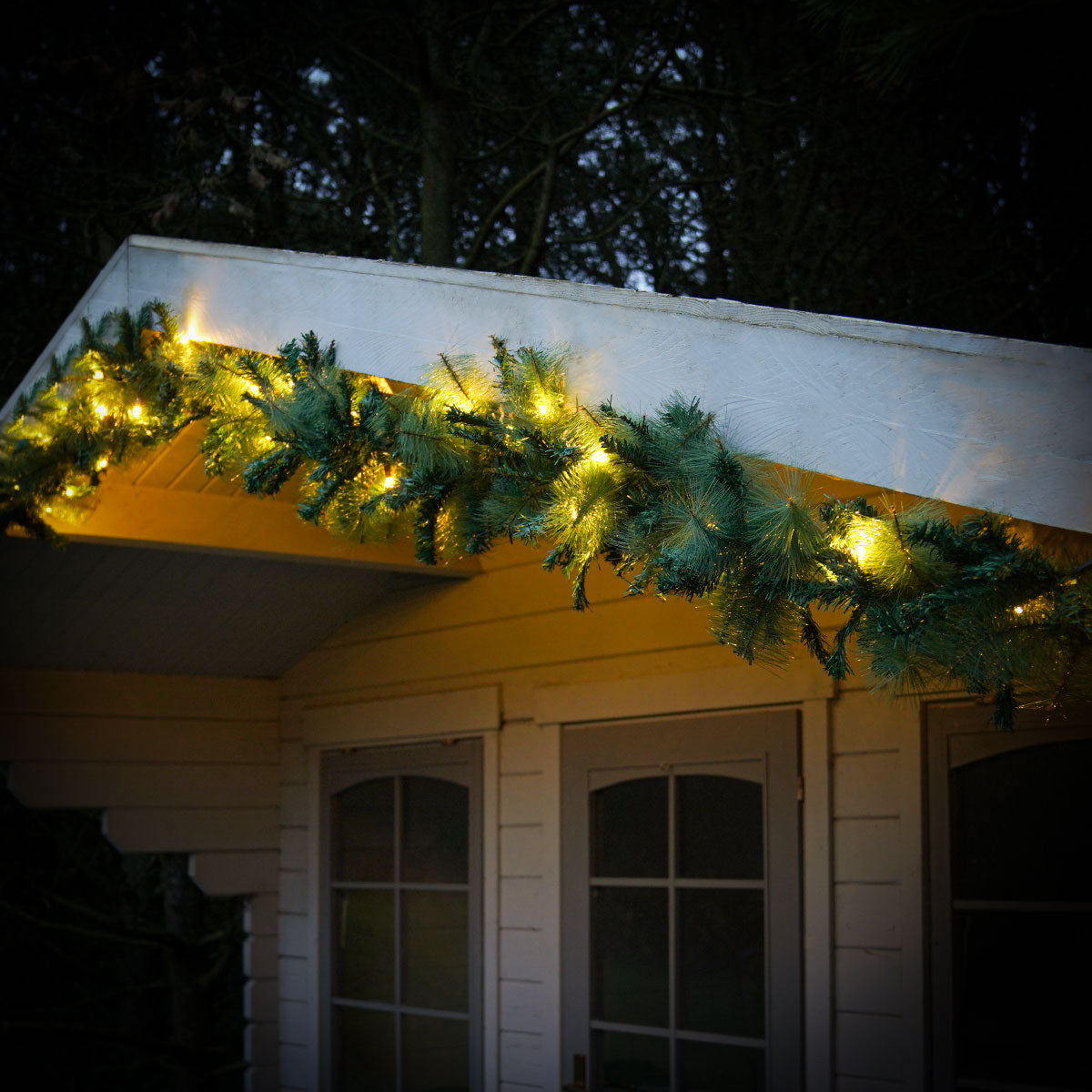 ConnectPro®  Outdoor LED Garland, Connectable, Black Rubber Cable