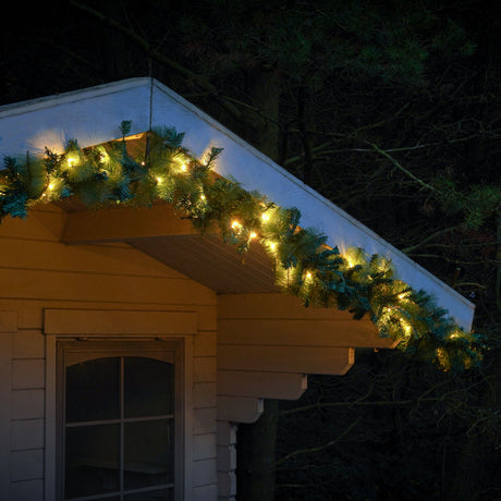 ConnectPro®  Outdoor LED Garland, Connectable, Black Rubber Cable