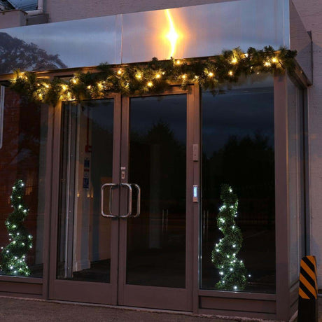 ConnectPro®  Outdoor LED Garland, Connectable, Black Rubber Cable