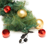 ConnectPro® Outdoor LED Garland with Baubles, Connectable, Black Rubber Cable