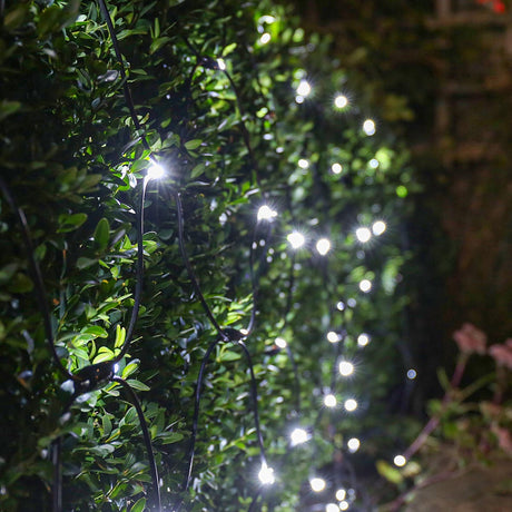 ConnectPro®  2m x 2m Connectable Net Lights, Black Rubber Cable