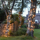ConnectPro® Outdoor String Lights, Warm White with White Flash LED, Black Rubber Cable