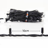 ConnectPro® Outdoor String Lights, Warm White with White Flash LED, Black Rubber Cable
