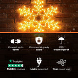 ConnectPro® 63cm Outdoor Rope Light Snowflake Christmas Silhouette, Connectable