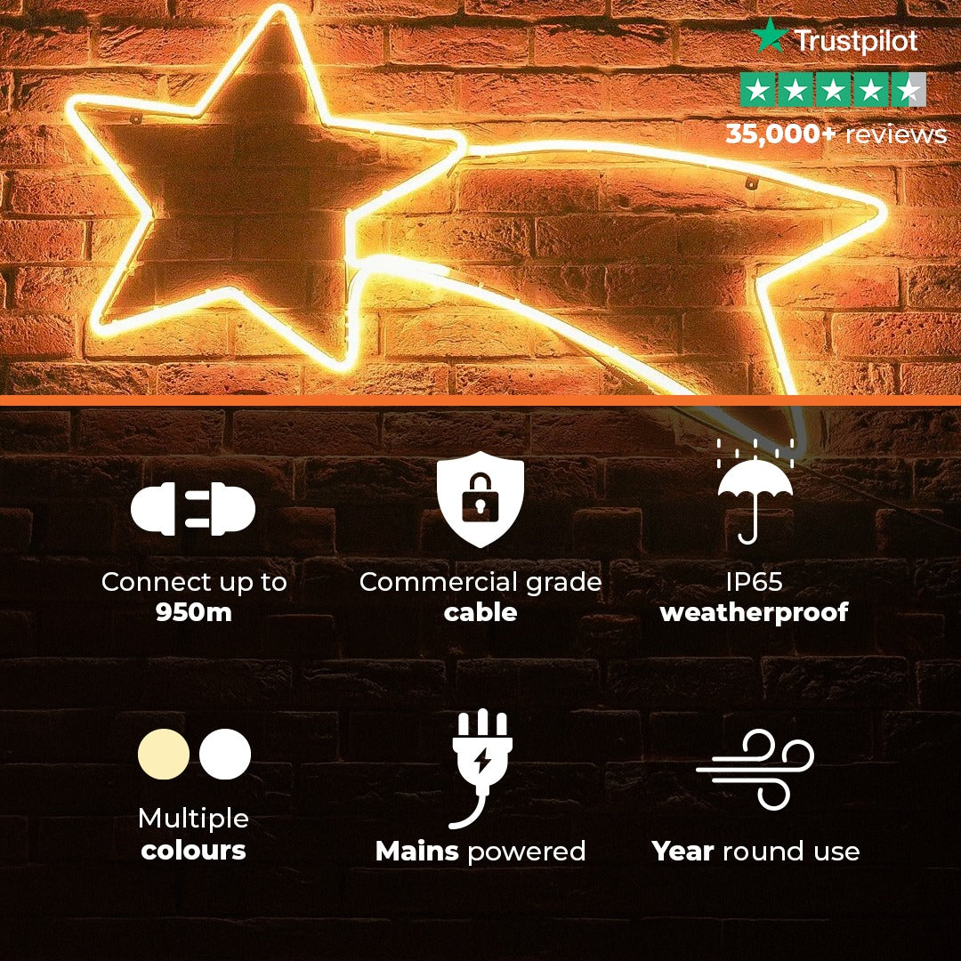 ConnectPro® 1.2m Connectable LED Neon Flex Outdoor Shooting Star Light