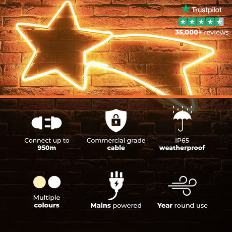 ConnectPro® 1.2m Connectable LED Neon Flex Outdoor Shooting Star Light