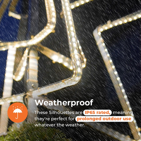 ConnectPro® 85cm Outdoor LED Deluxe Christmas Tree Star Topper, Connectable