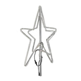 ConnectPro® 65cm Warm White & White Outdoor LED Star Tree Topper