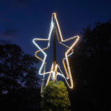 ConnectPro® 65cm Warm White & White Outdoor LED Star Tree Topper