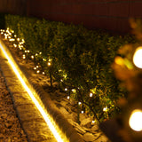 ConnectPro® Outdoor LED Mini Cluster Lights, Connectable, Black Rubber Cable