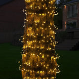 ConnectPro® Warm White Flashing Connectable Outdoor Cluster Lights On Black Cable