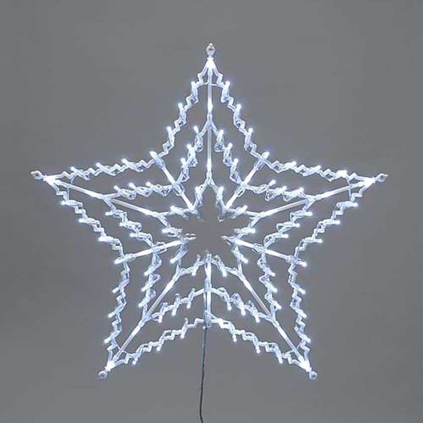 55cm Plug In Hanging LED Star Silhouette