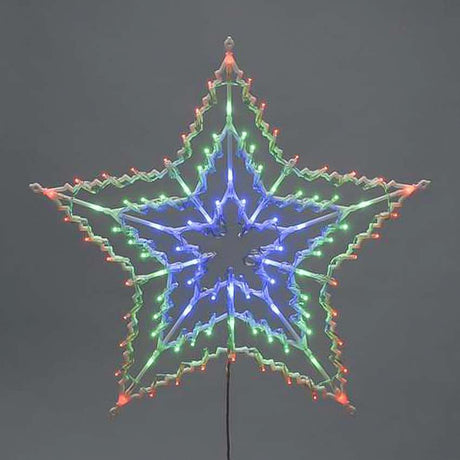 55cm Plug In Hanging LED Star Silhouette
