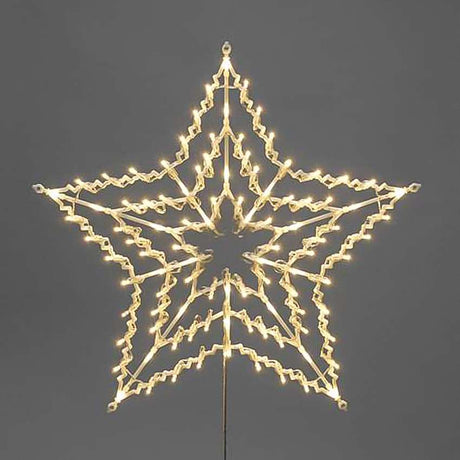 55cm Plug In Hanging LED Star Silhouette