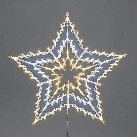 55cm Plug In Hanging LED Star Silhouette