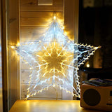 55cm Plug In Hanging LED Star Silhouette