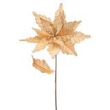68cm Glitter Poinsettia Christmas Tree Decoration, 4 Pack
