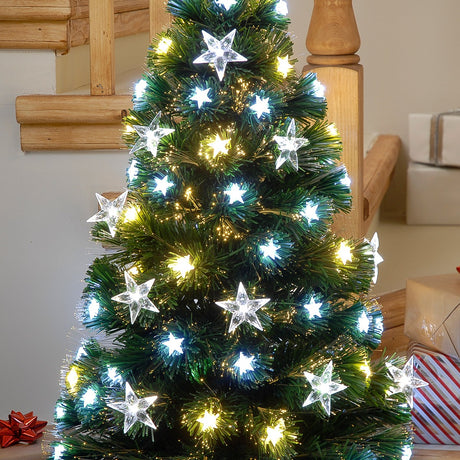 Fibre Optic White and Warm White Christmas Tree
