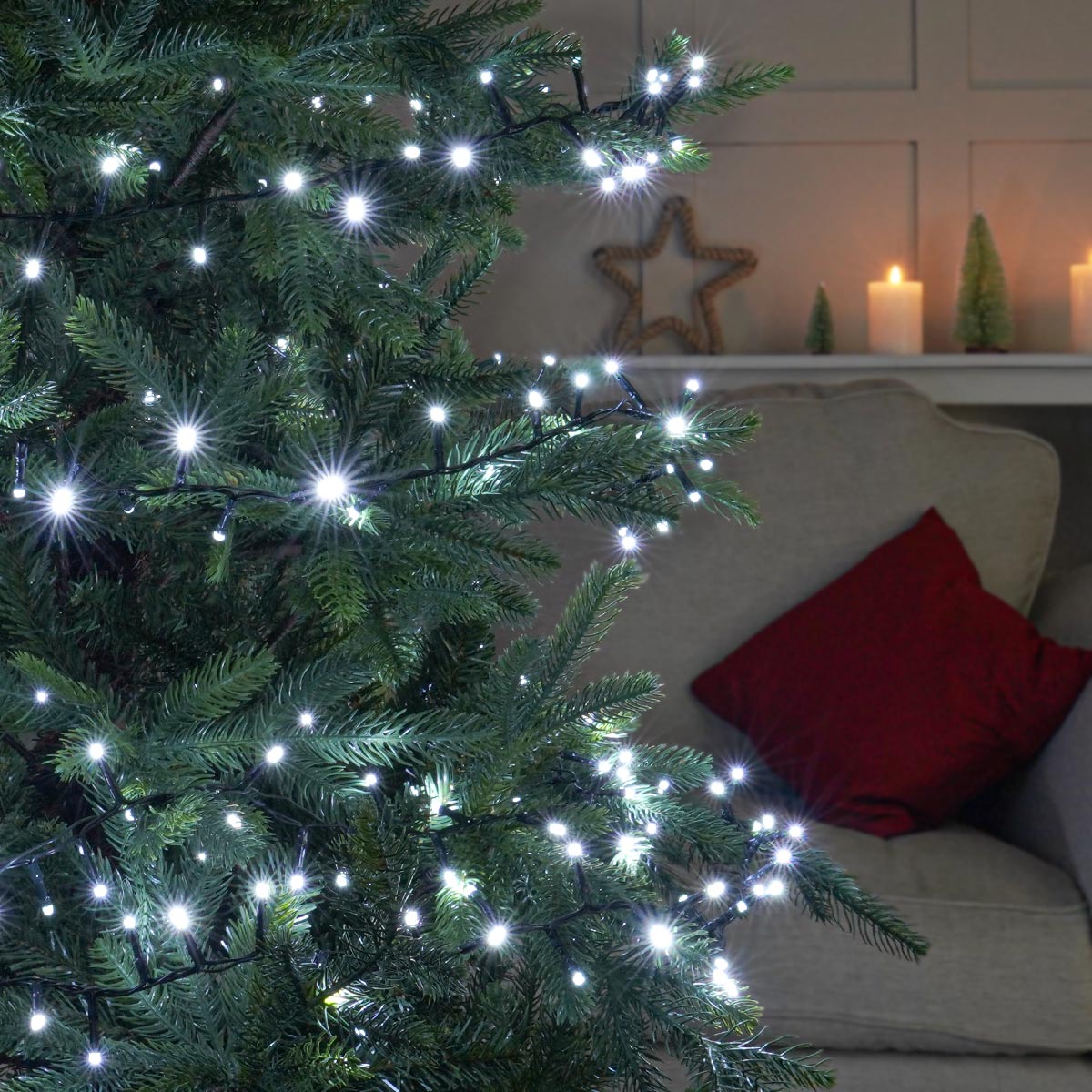 Indoor & Outdoor Twinkling Christmas Tree Fairy Lights