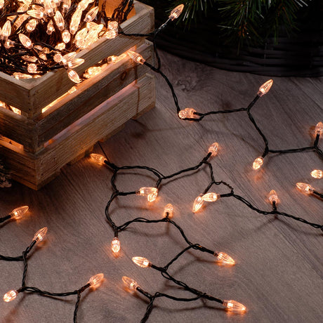 Indoor & Outdoor Traditional Diamond Christmas Tree Fairy Lights