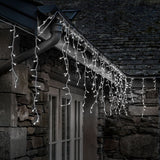 Plug In Christmas Snowing Effect Icicle Lights