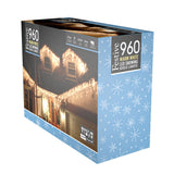 Plug In Christmas Snowing Effect Icicle Lights