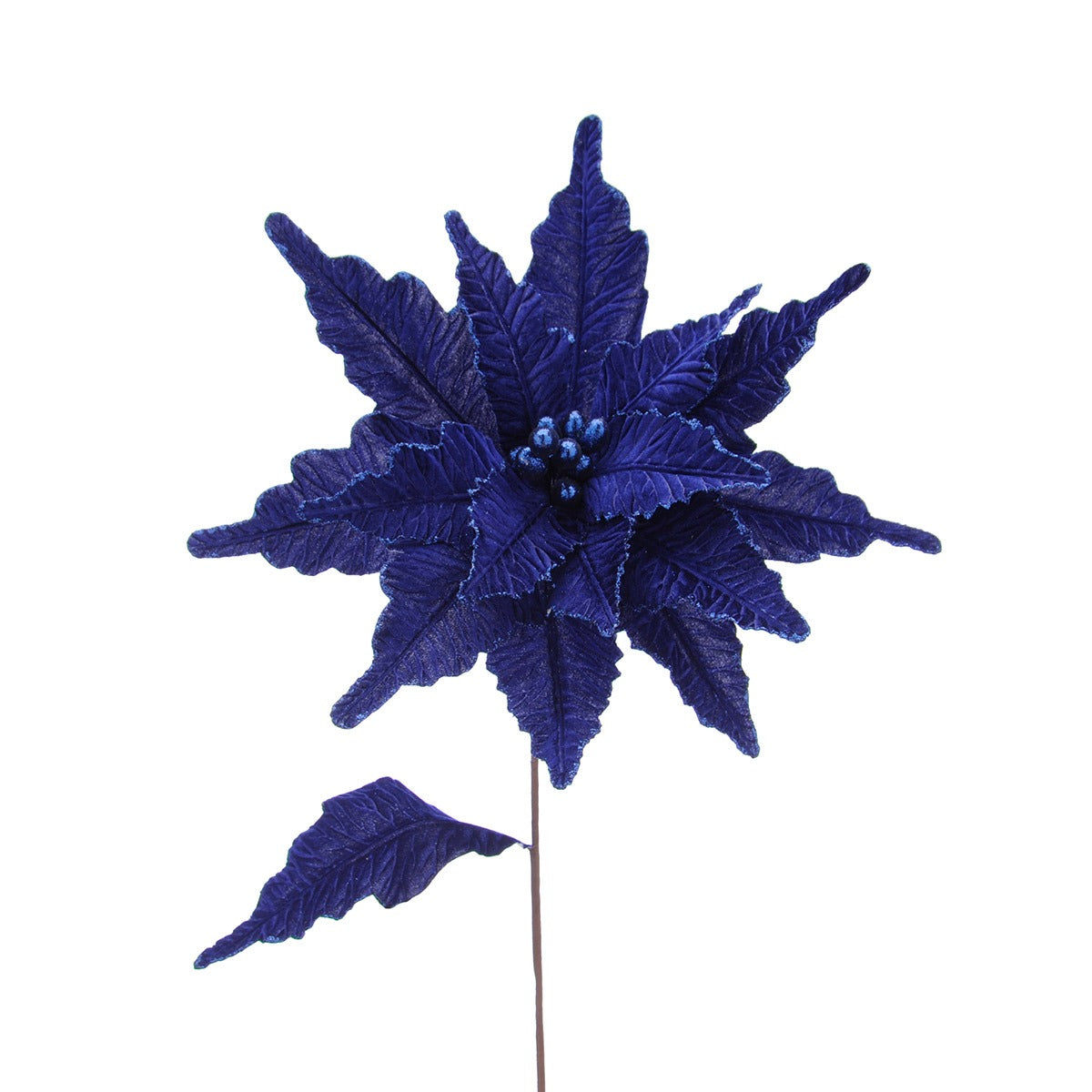 68cm Glitter Poinsettia Christmas Tree Decoration, 4 Pack