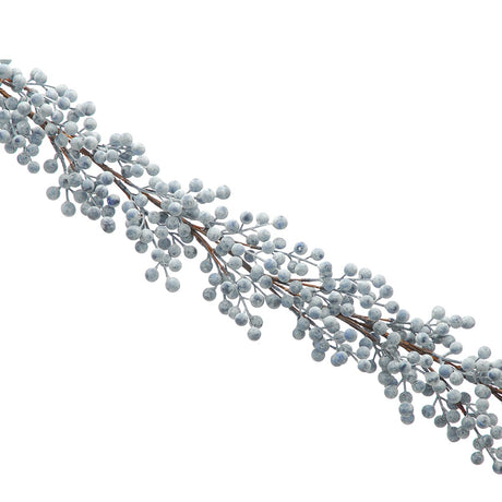 1.18m Glitter Christmas Leaf Garland