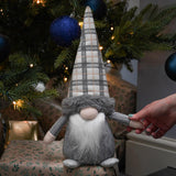 35cm Grey Tartan Standing Gonk Figure